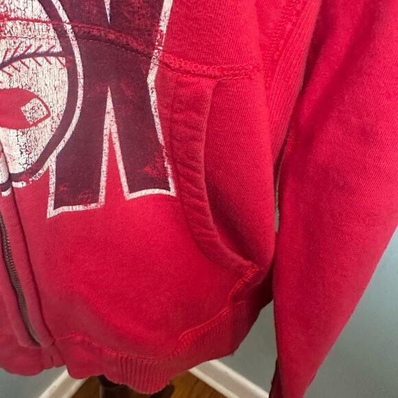 Mitchell & Ness Boston Red Sox Zip Hoodie – Vintage Style Sweatshirt, Size S - Picture 8 of 14